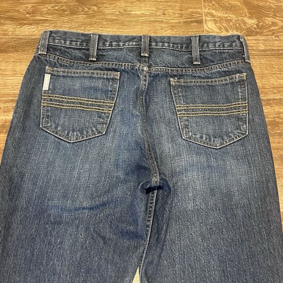 Cinch Jeans Mens 34x34 Silver Label Slim Fit Dark Stone Wash Rigid 002 Cowboy - Picture 8 of 11